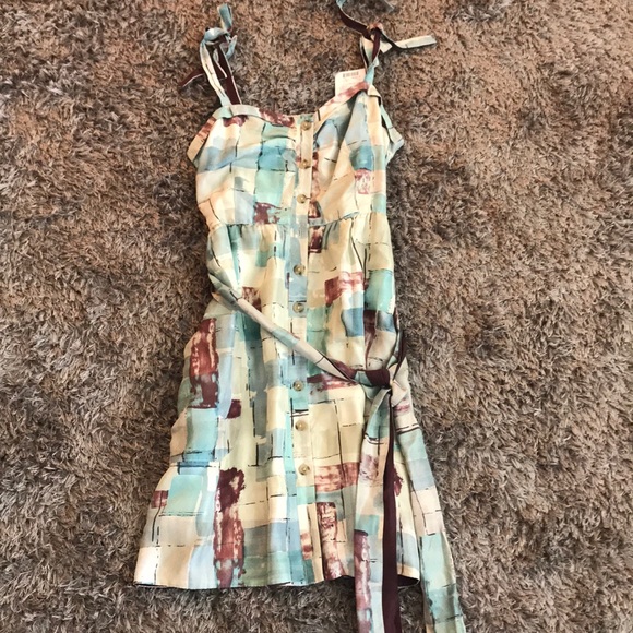 Anthropologie Dresses & Skirts - Anthropologie Maeve Silk Button Midi Dress